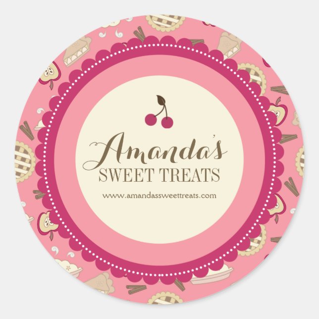 Whimsical and Fun Dessert Labels (Front)