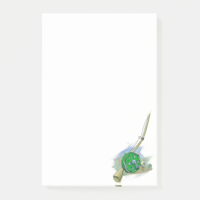 Whimsical Antique Fishing Reel Notes (Front)
