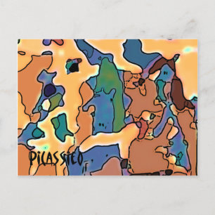 Whimsical Art Animal Farm Post Card by PiCassieO