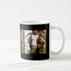 Whimsical Artistic Portrait Of A Goat Grazing Coffee Mug