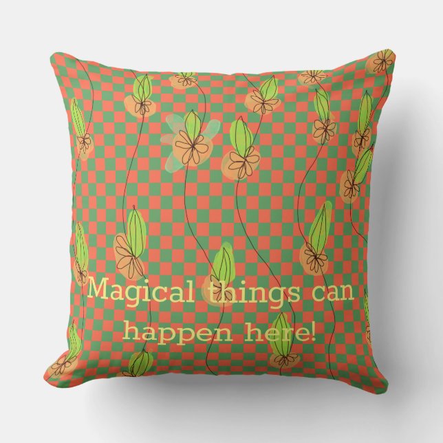 Whimsical, Artsy Magical Fun Cushion (Front)