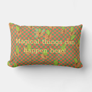 Whimsical, Artsy Magical Fun Lumbar Cushion