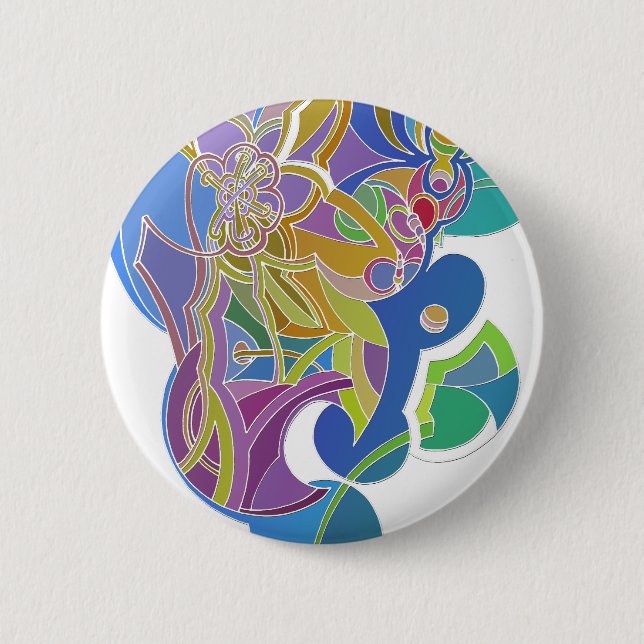 Whimsical Artwork 6 Cm Round Badge (Front)