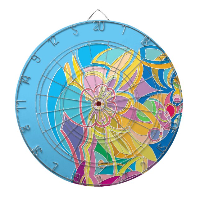 Whimsical Artwork Dartboard (Front)