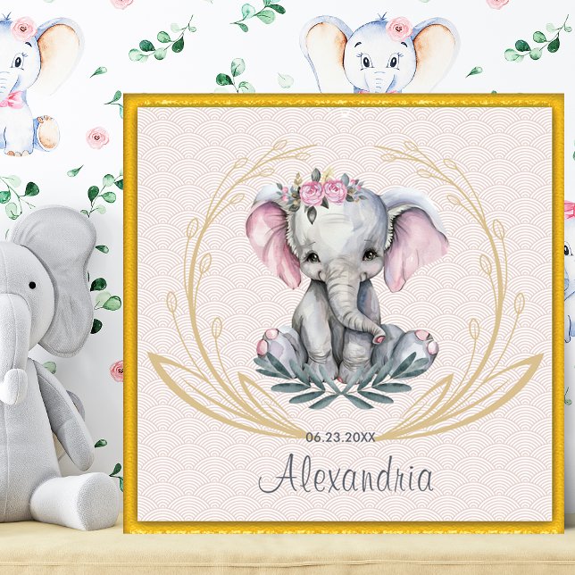 Whimsical Baby Elephant Nursery/Child's Wall Art  (Creator Uploaded)