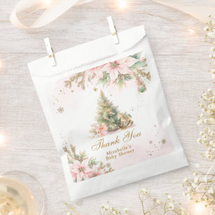 Whimsical Baby its cold outside pastel thank you Favour Bag
