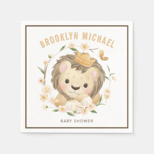 Whimsical Baby Lion king Baby Shower  Napkin