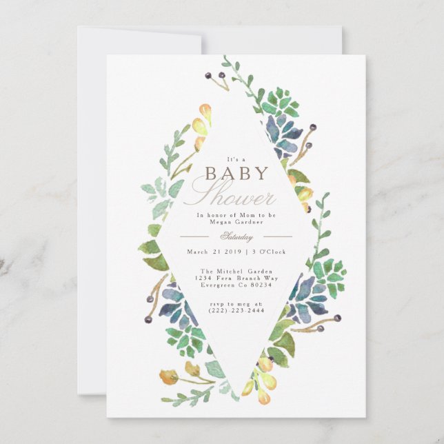 Whimsical Baby Shower | Invite (Front)