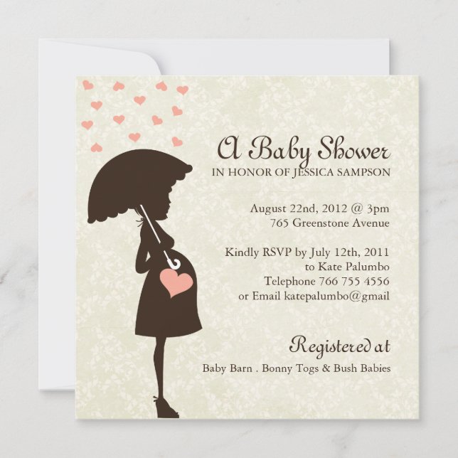 Whimsical Baby Shower Invites (Front)