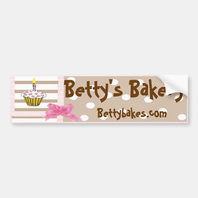 Whimsical Bakery Bumpersticker Bumper Sticker (Front)