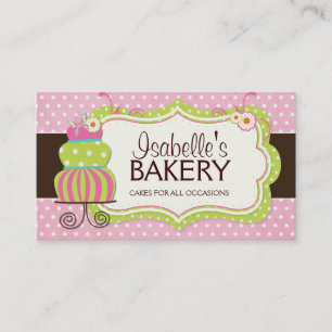 Whimsical Bakery Business Card
