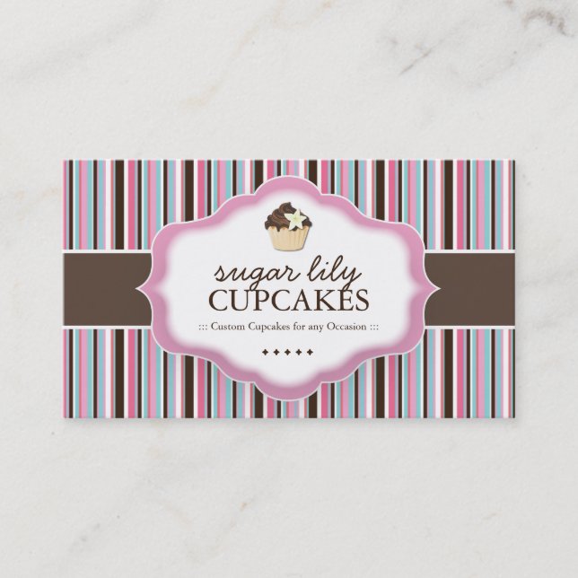Whimsical Bakery Business Cards (Front)