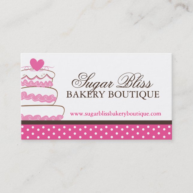 Whimsical Bakery Business Cards (Front)