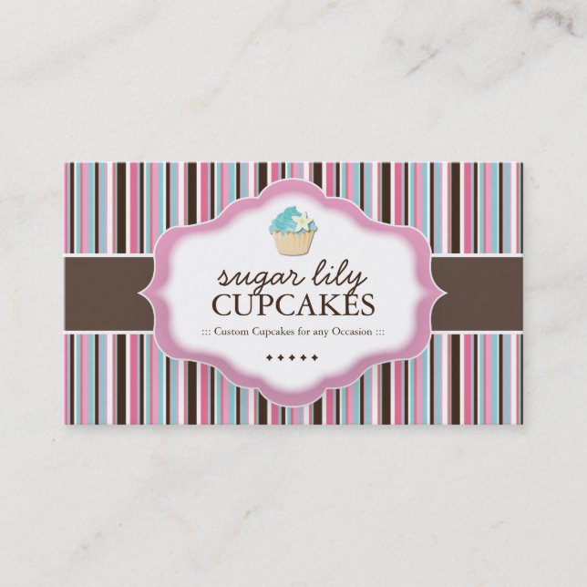 Whimsical Bakery Business Cards (Front)