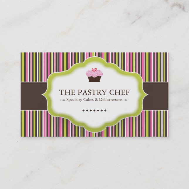 Whimsical Bakery Business Cards (Front)