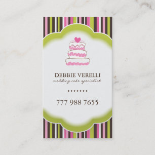 Whimsical Bakery Business Cards