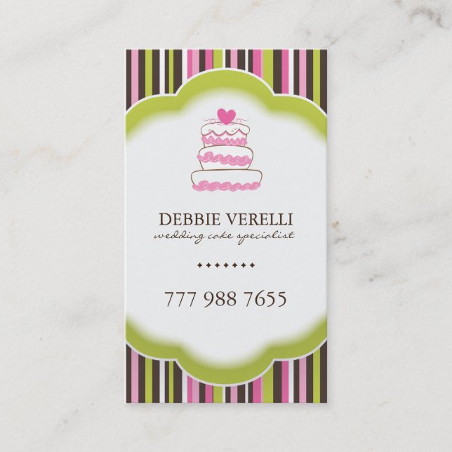 Whimsical Bakery Business Cards (Front)