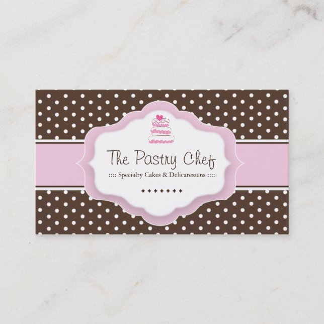 Whimsical Bakery Business Cards (Front)
