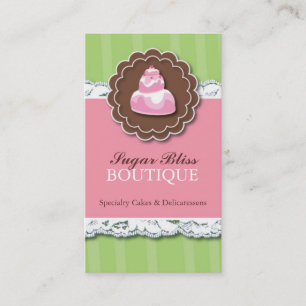 Whimsical Bakery Business Cards