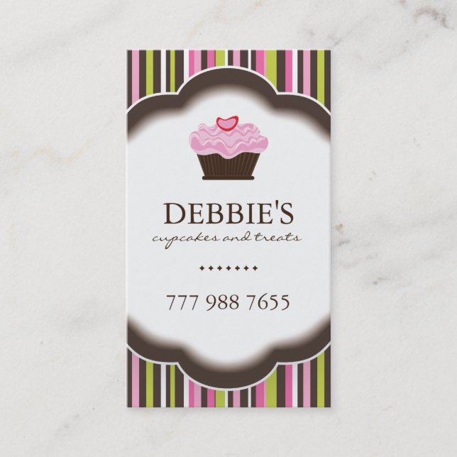 Whimsical Bakery Business Cards (Front)