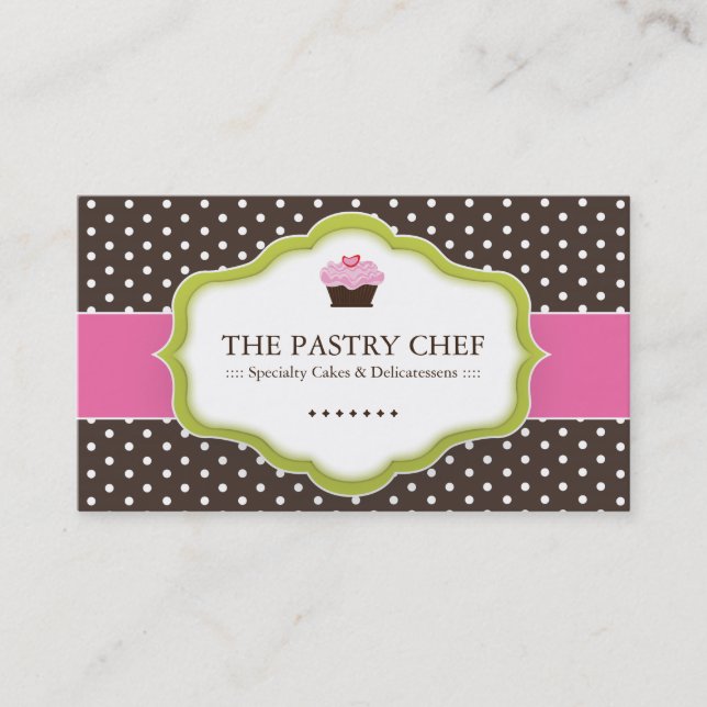 Whimsical Bakery Business Cards (Front)