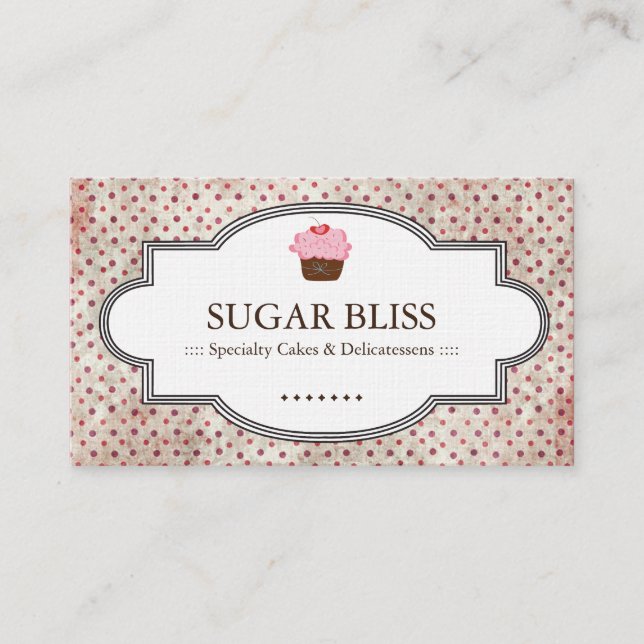 Whimsical Bakery Business Cards (Front)