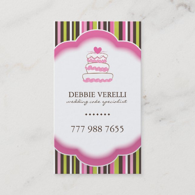 Whimsical Bakery Business Cards (Front)