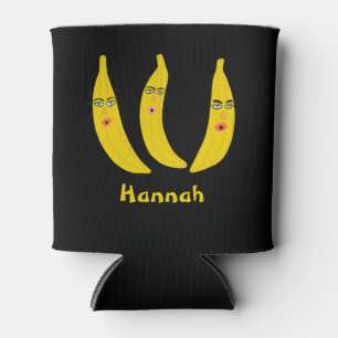 Whimsical Banana Trio CUSTOMIZE IT Can Cooler