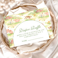 Whimsical Barnyard Garden Diapper Raffle