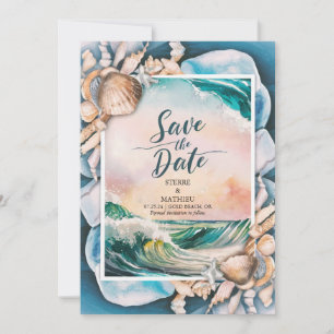 Whimsical Beach Wedding Save The Date