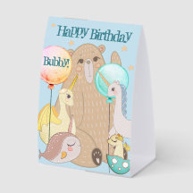 Whimsical Bear, Dragon, Unicorn, Magical Friends