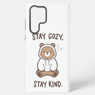 Whimsical Bear with Positive Kindness Quote Samsung Galaxy Case