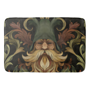 Whimsical Bearded Guardian Bath Mat