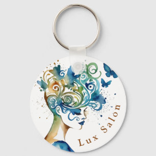 Whimsical Beauty Custom Salon Keychain