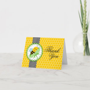 Whimsical Bee Baby Shower Thank You Card