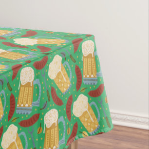 Whimsical Beers & Brats   Tablecloth
