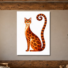 Whimsical Bengal Cat