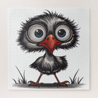 Whimsical bird jigsaw puzzle