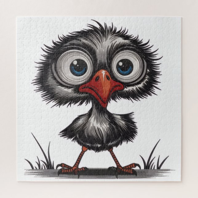 Whimsical bird jigsaw puzzle (Vertical)