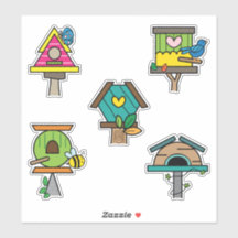 Whimsical Birdhouse Illustration | Colourful