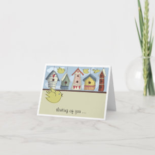 Whimsical Birdhouses Notecard