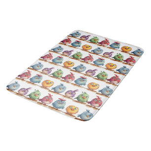 Whimsical Birds Bath Mat