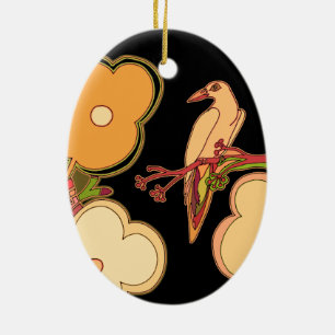 Whimsical Birds Ceramic Tree Decoration