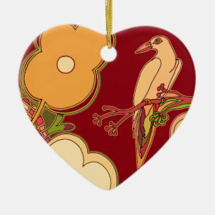 Whimsical Birds Ceramic Tree Decoration