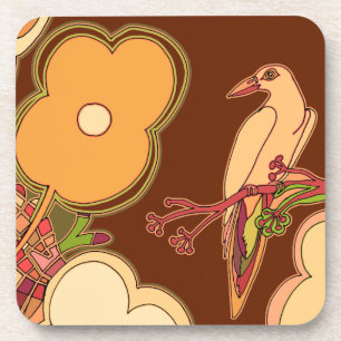 Whimsical Birds Coaster