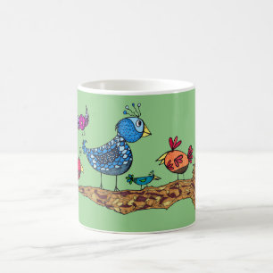 Whimsical Birds Mug