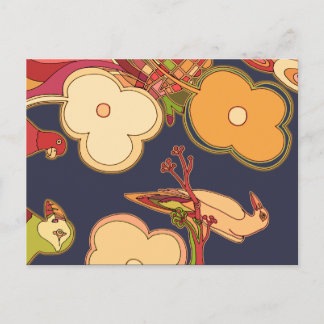 Whimsical Birds Postcard