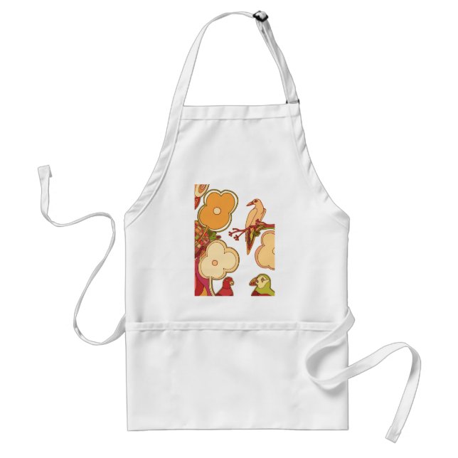 Whimsical Birds Standard Apron (Front)