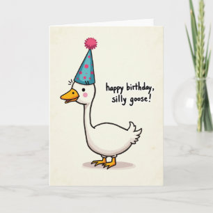 Whimsical Birthday Bird Card