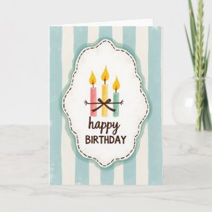 Whimsical Birthday Candles Card